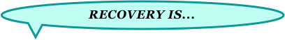 RECOVERY IS...